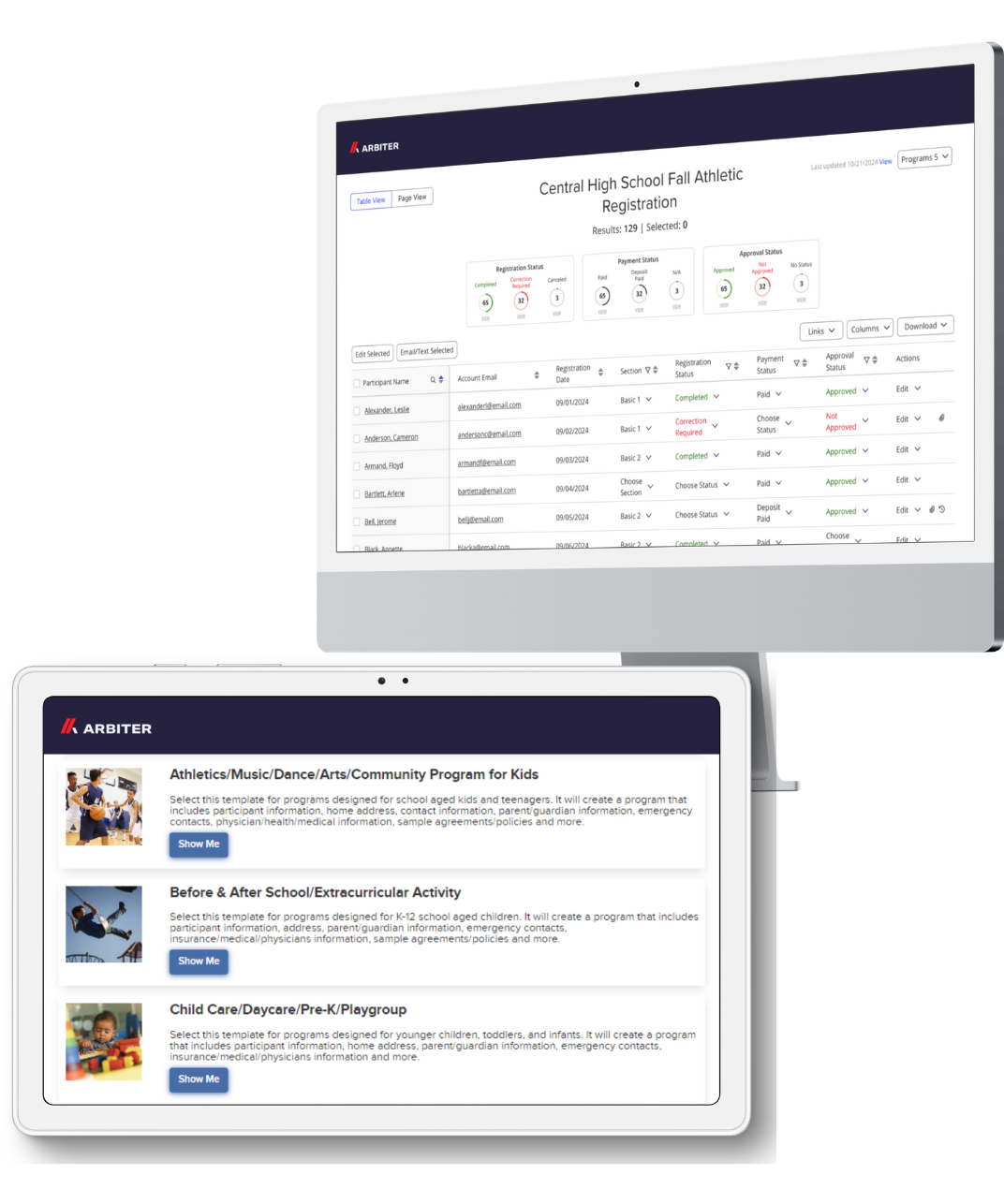 Arbiter Registration Software - 1