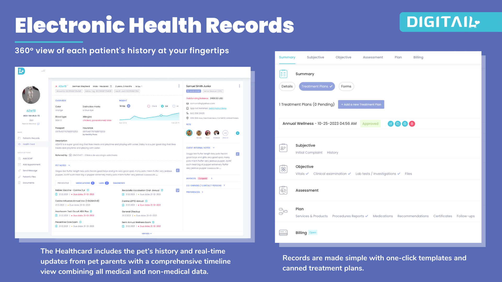 360° view of each patient's history at your fingertips