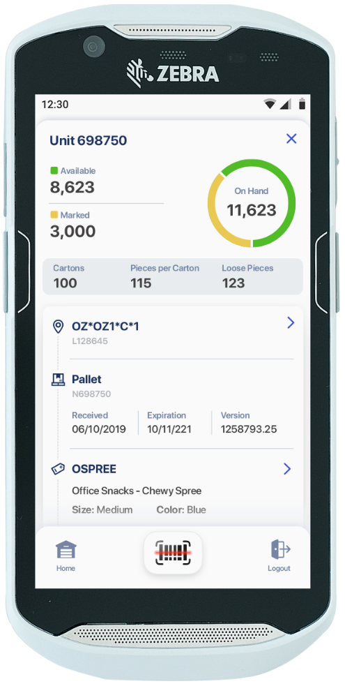 VeraCore Software - Wireless Inventory Lookup