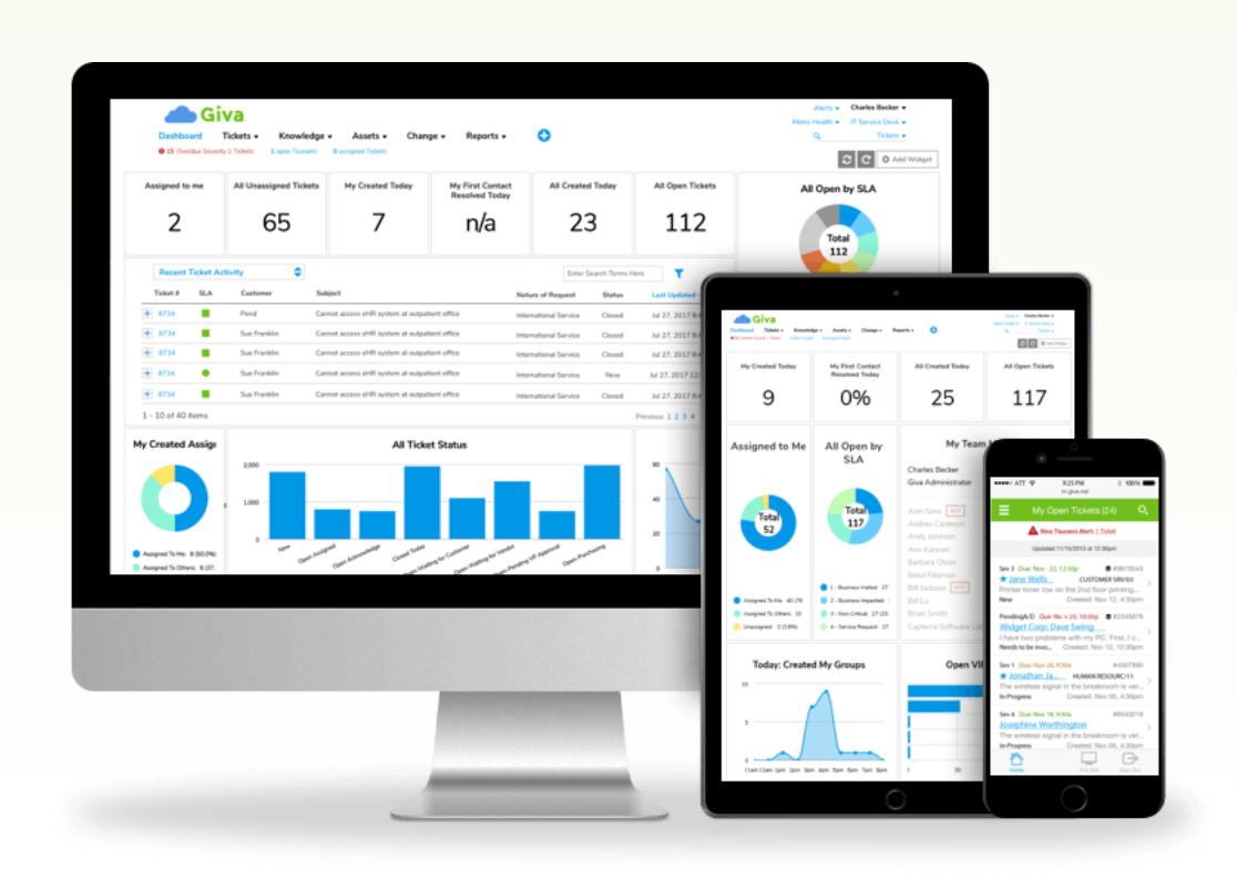 Access Giva on any internet-enabled device
