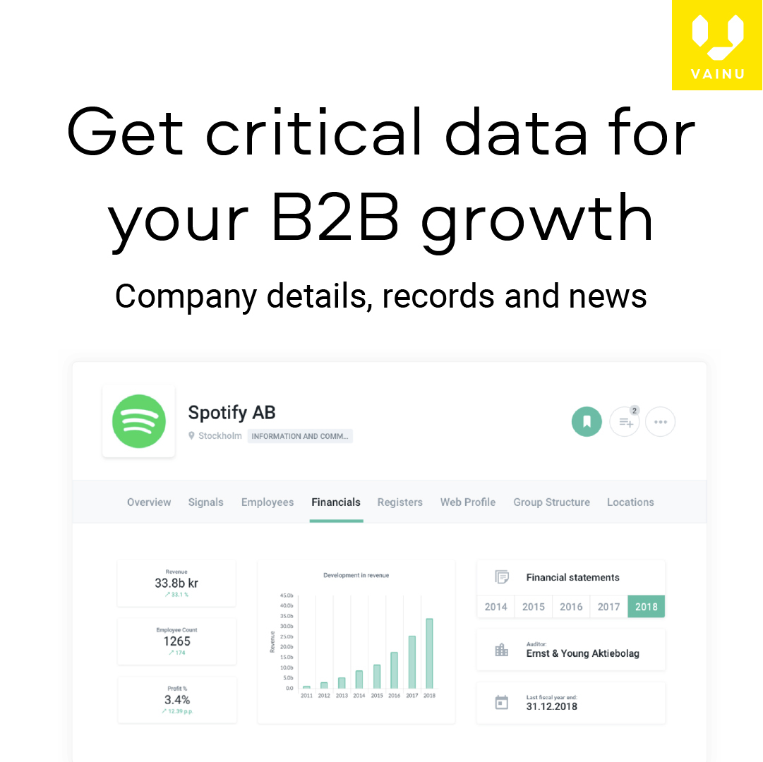 Get critical data for your B2B growth