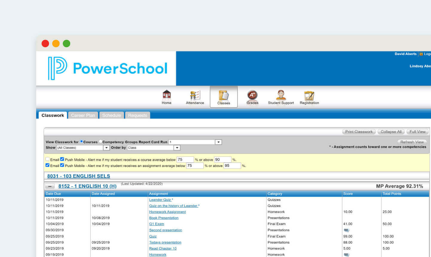 PowerSchool Family Access to Information