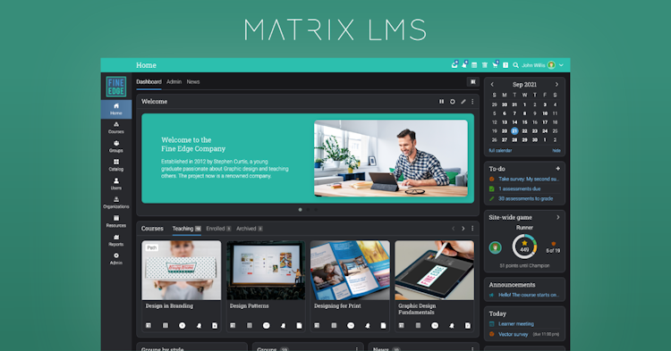 Matrix LMS screenshot