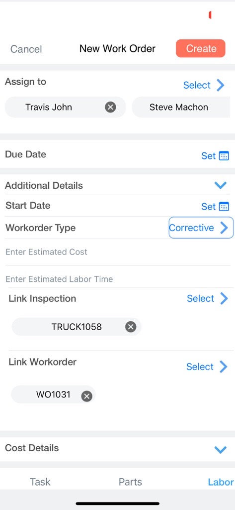 Fleet Rabbit Software - Work Order Management – Keep track of everything related to work orders, including team assignments, parts used, employee costs, and part expenses.