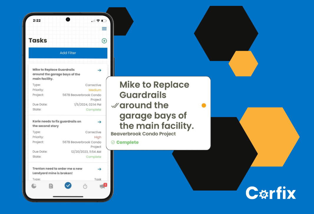 Corfix Software - Assign tasks to any worker, anytime, anywhere. Whether you’re in the office or on the field, Corfix Tasks ensures that your instructions reach your crew instantly.