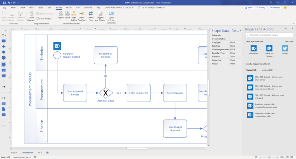 Visio Software - Export to Power Automate