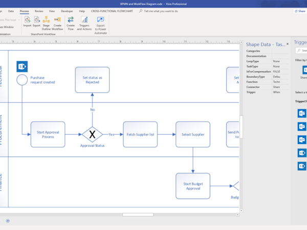 Visio Software - Export to Power Automate