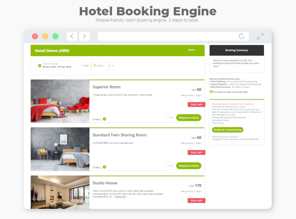 Softinn Hotel Booking Engine Pricing Alternatives More 2021 Capterra