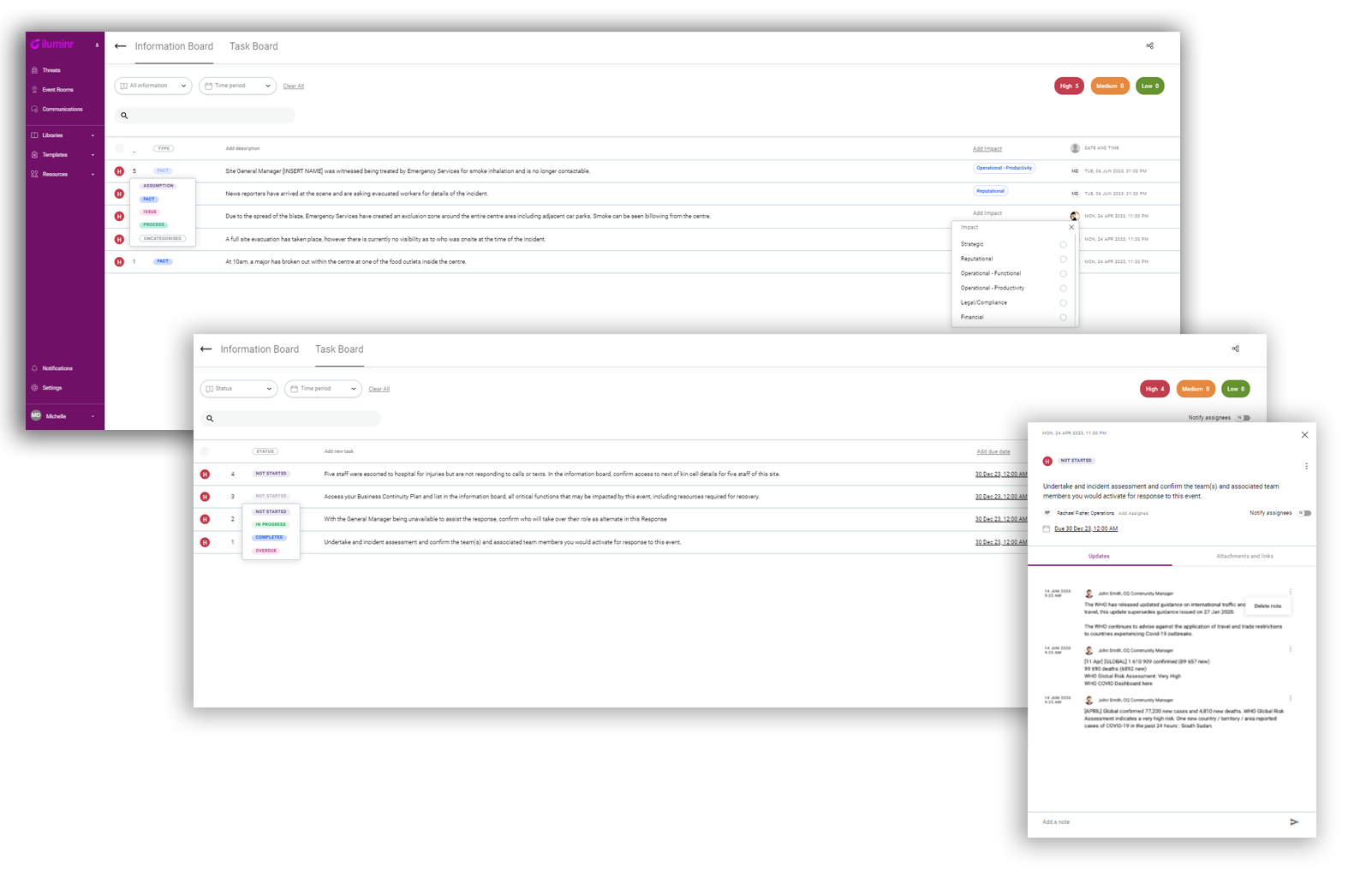 iluminr Software - Digital Information and Task Board