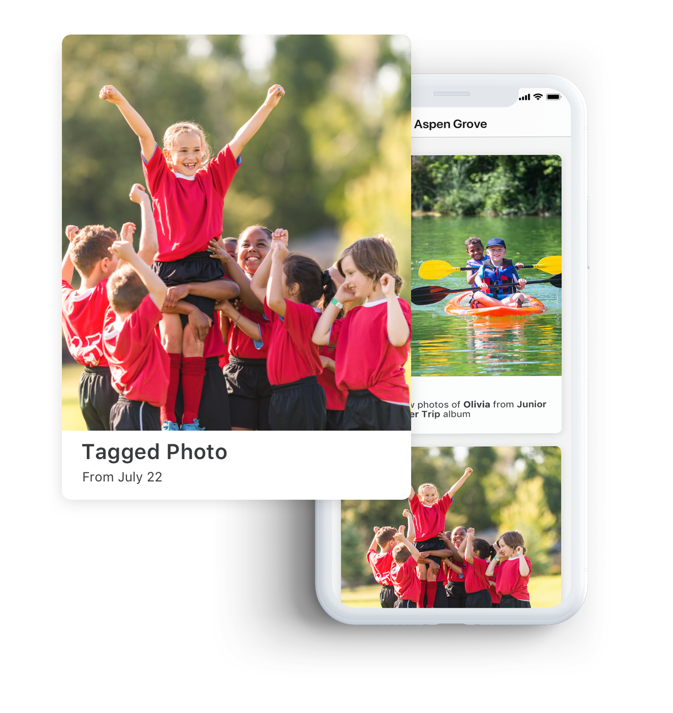 Campanion screenshot: Tagged photos with Face Finder and push notifications