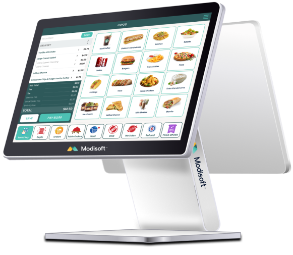 Modisoft screenshot: Modisoft's sleek hardware options blend into your retail or restaurant location
