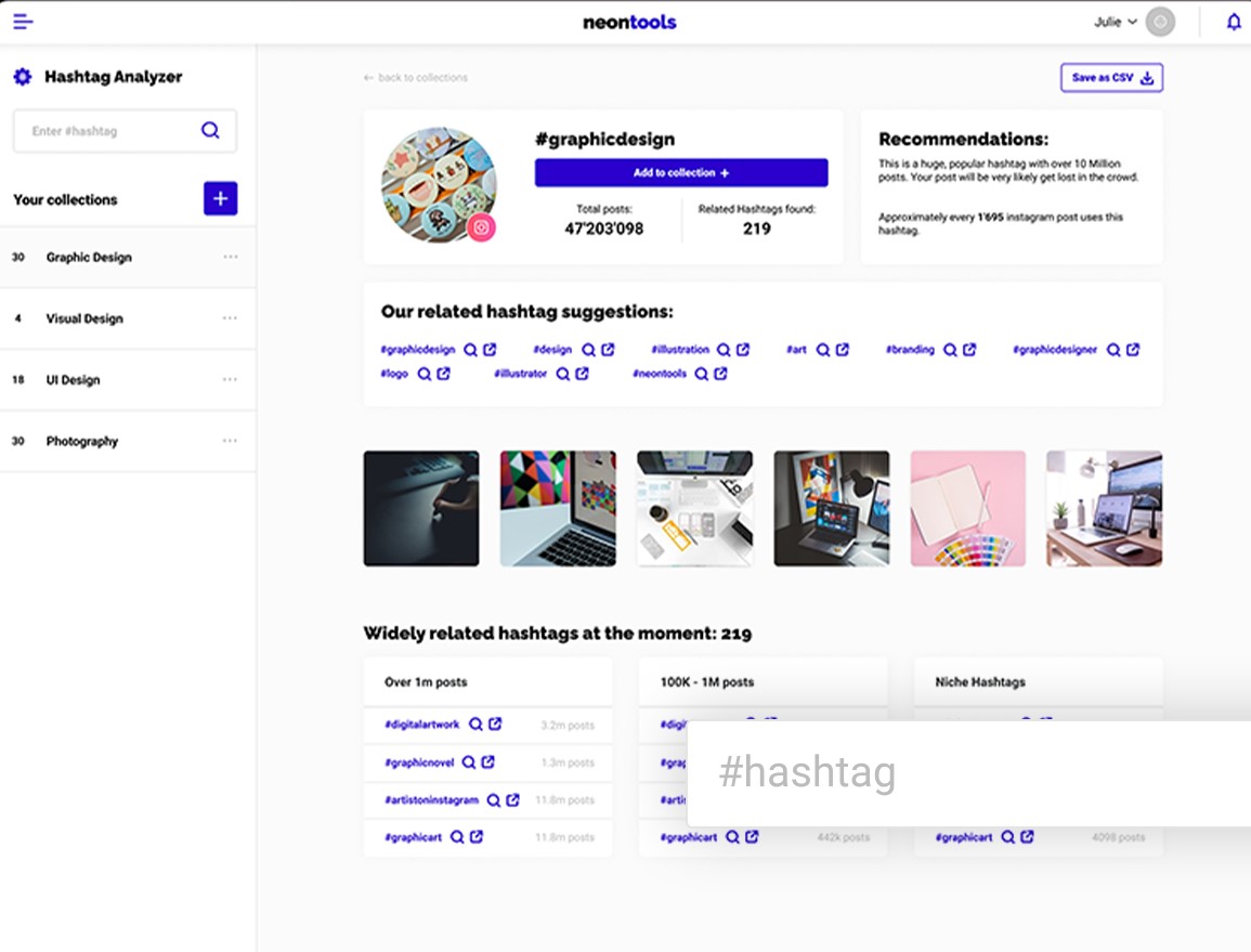 neontools screenshot: neontools social audit