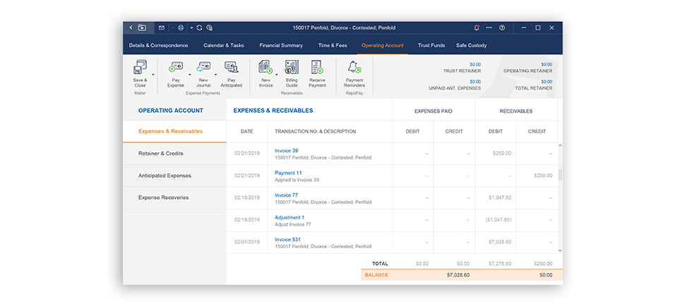 LEAP Software - Legal trust accounting