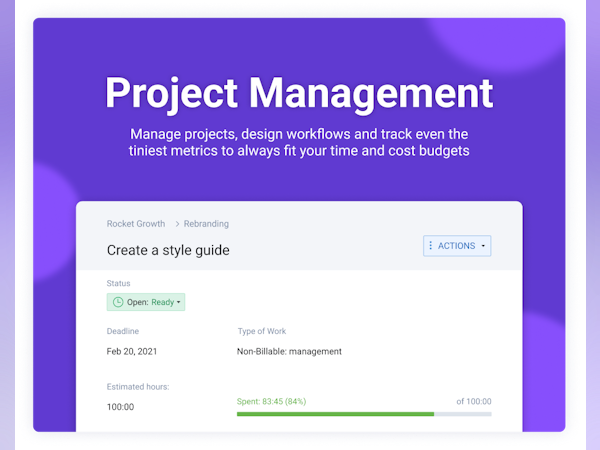 actiTIME Software - Keep control of your projects with custom workflows, task estimates and deadlines. Monitor project health with time and financial reports