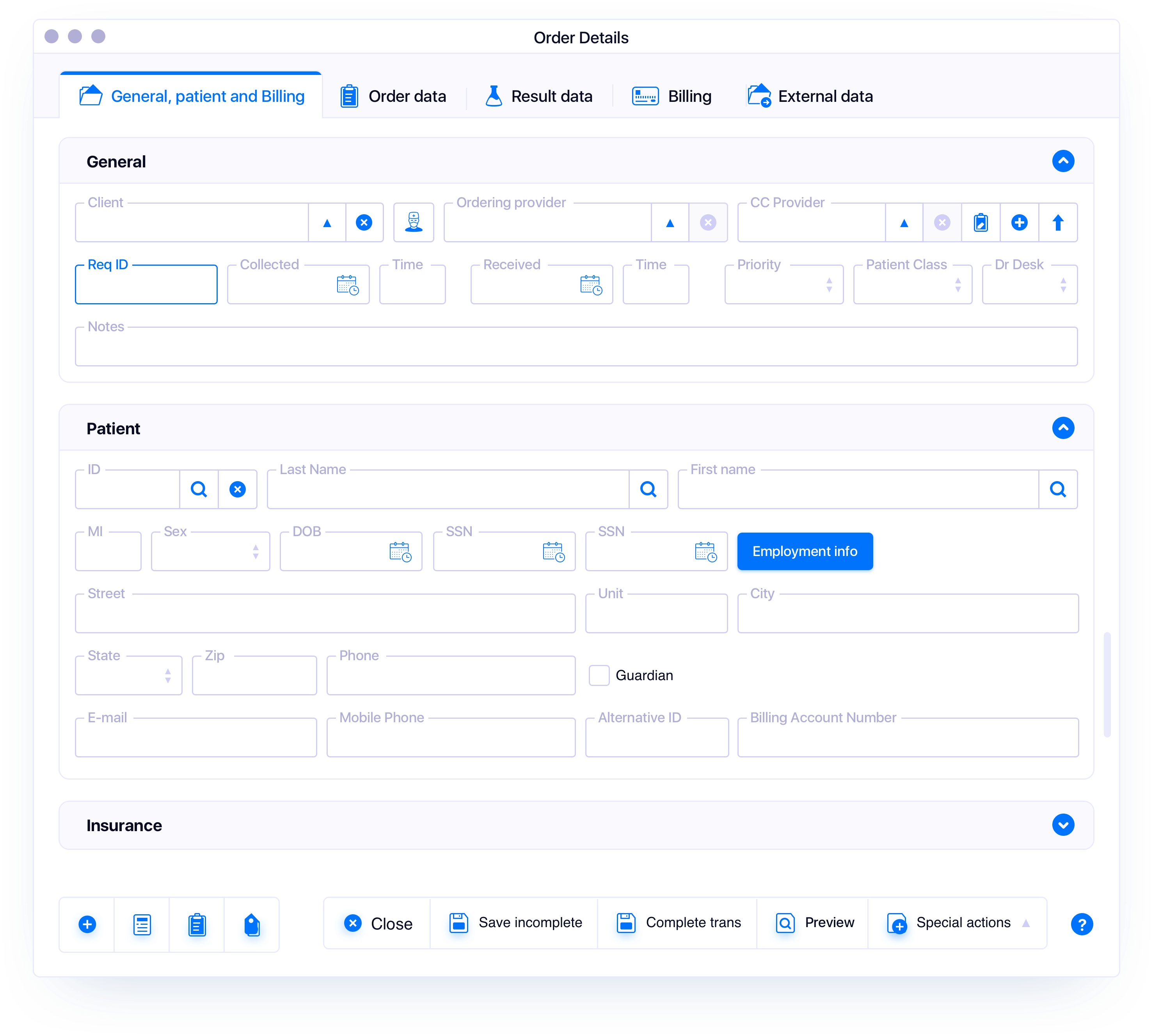 LigoLab LIS & RCM Operating Platform