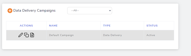 LeadPost screenshot: LeadPost data delivery campaigns