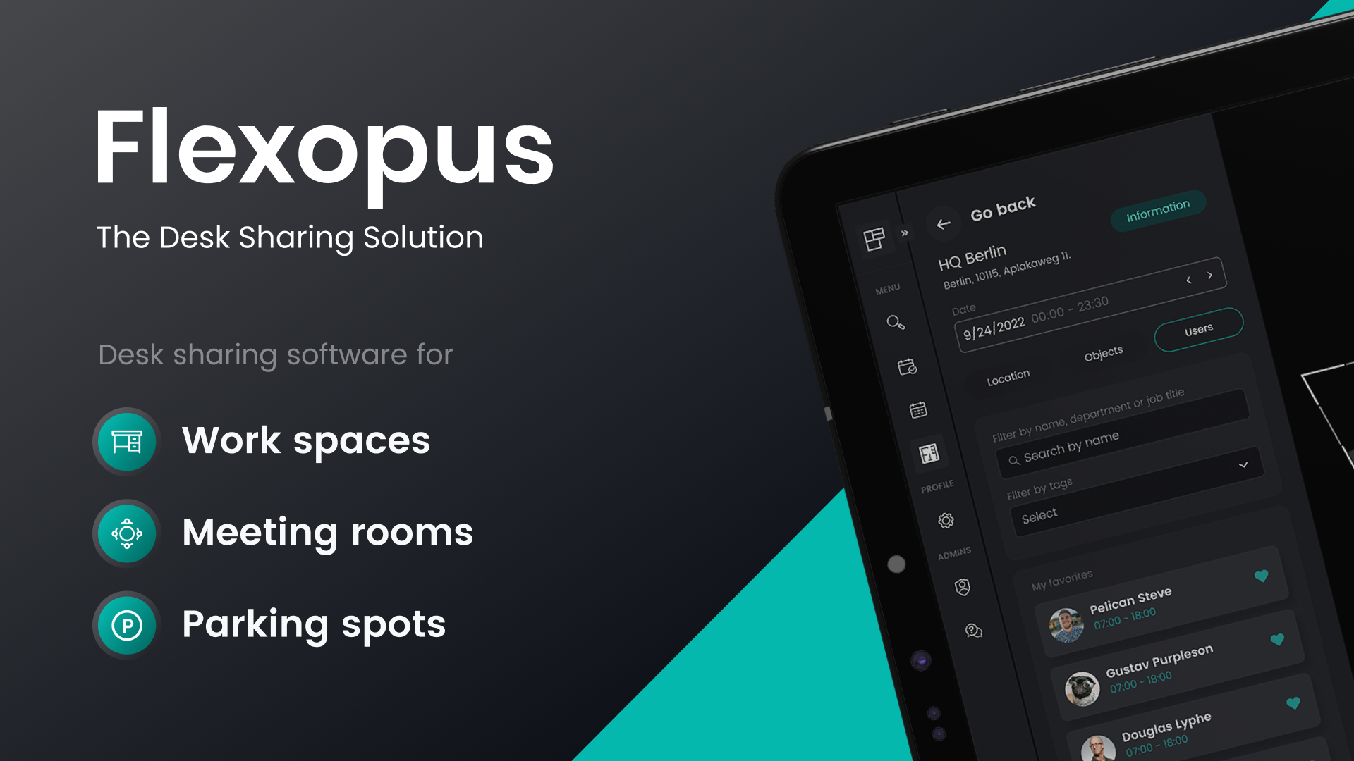 Flexopus - The probably easiest Workplace Management Software to use