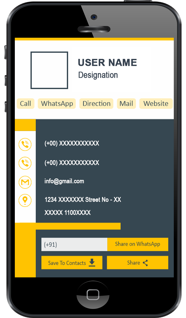 eCard screenshot: eCard template