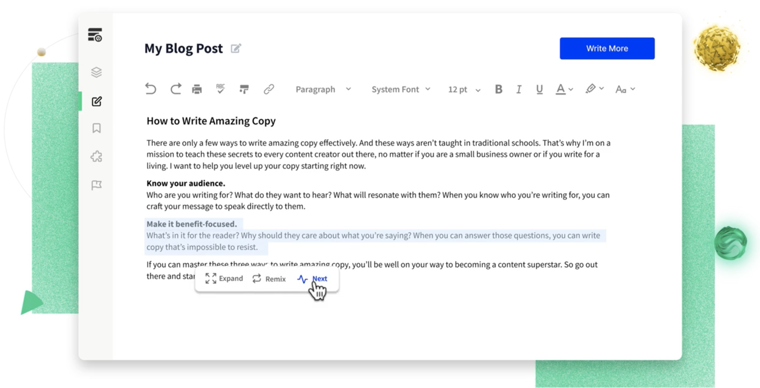Unbounce Smart Copy screenshot: Unbounce Smart Copy dashboard