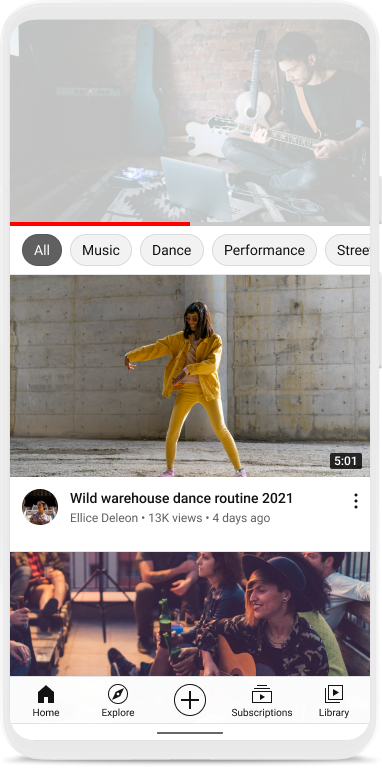 ‘Up next’ videos on watch page