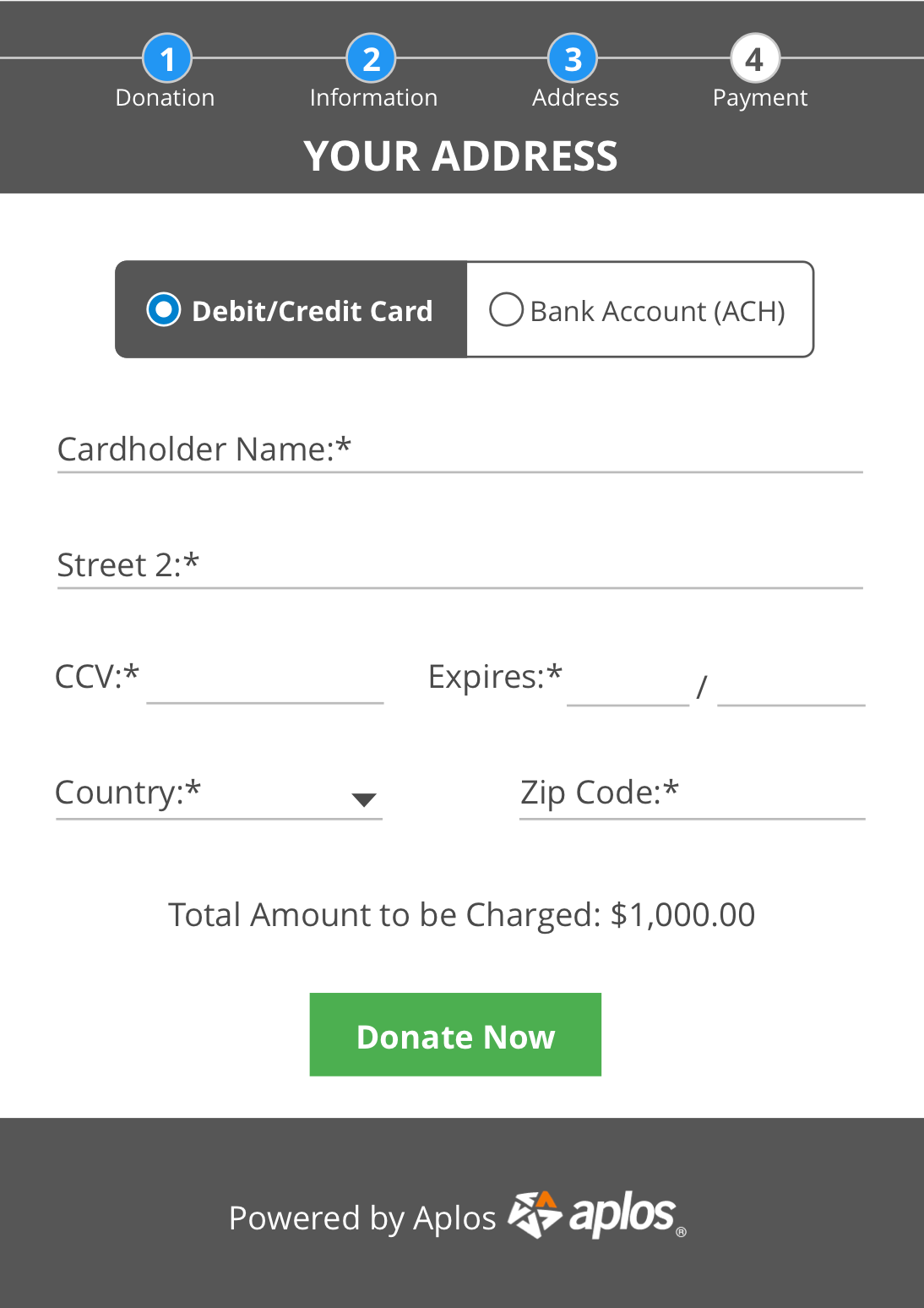 Aplos Software - Create and host online donation forms.