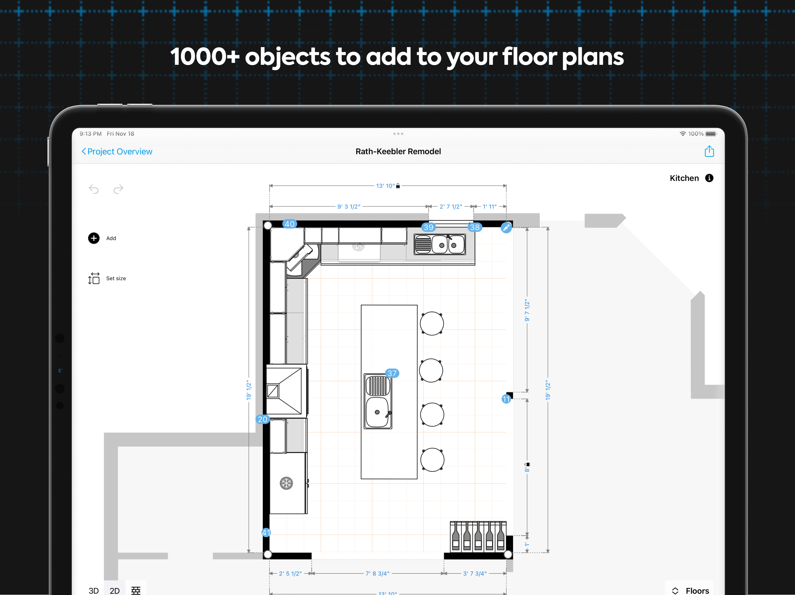 1000+ objects to add to your floor plans