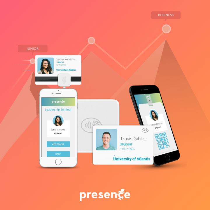 Track students at scale using swipers, contactless readers, or digital ID-thumb