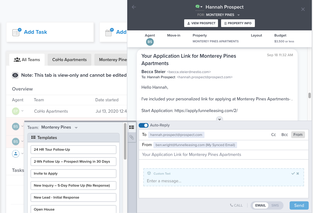 Funnel screenshot: Funnel team overview
