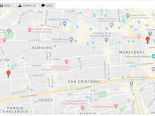 TeamDesk Software - Map View example