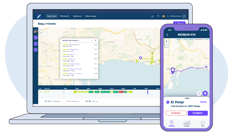 Logistiko screenshot: Dashboard