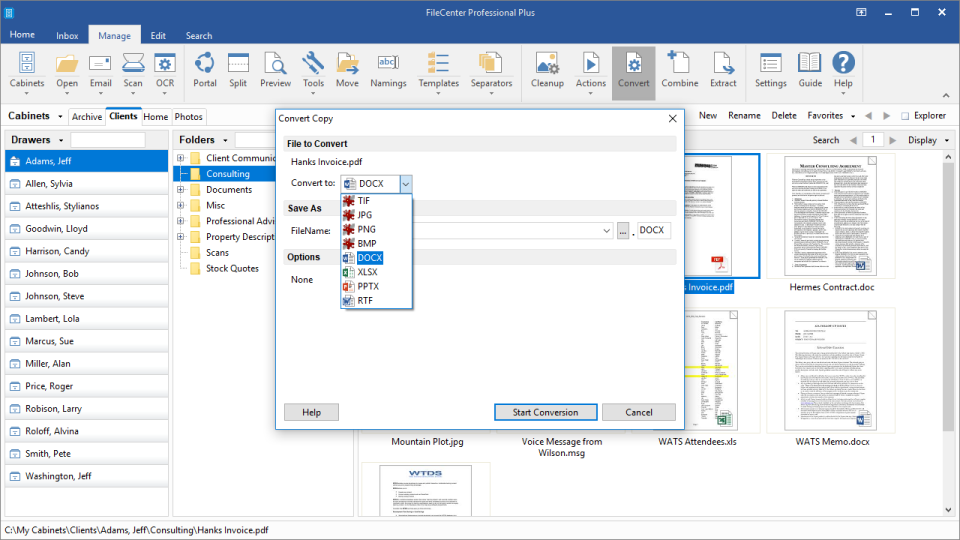 FileCenter Software - Convert Files