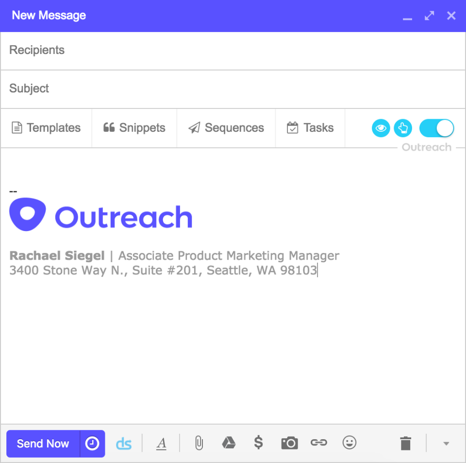 Outreach Software - Gmail Composer