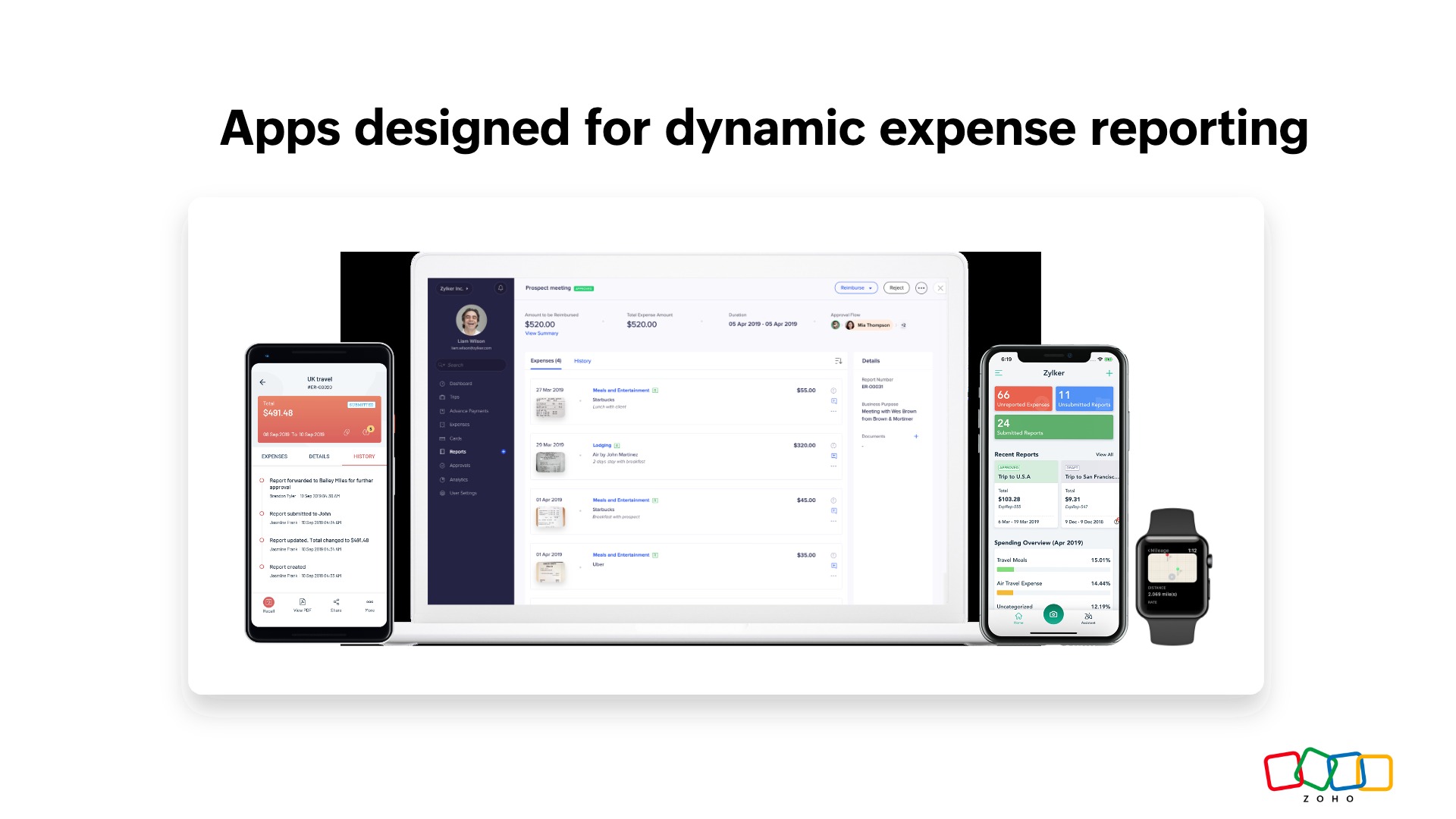 Create and submit expense reports from anywhere
