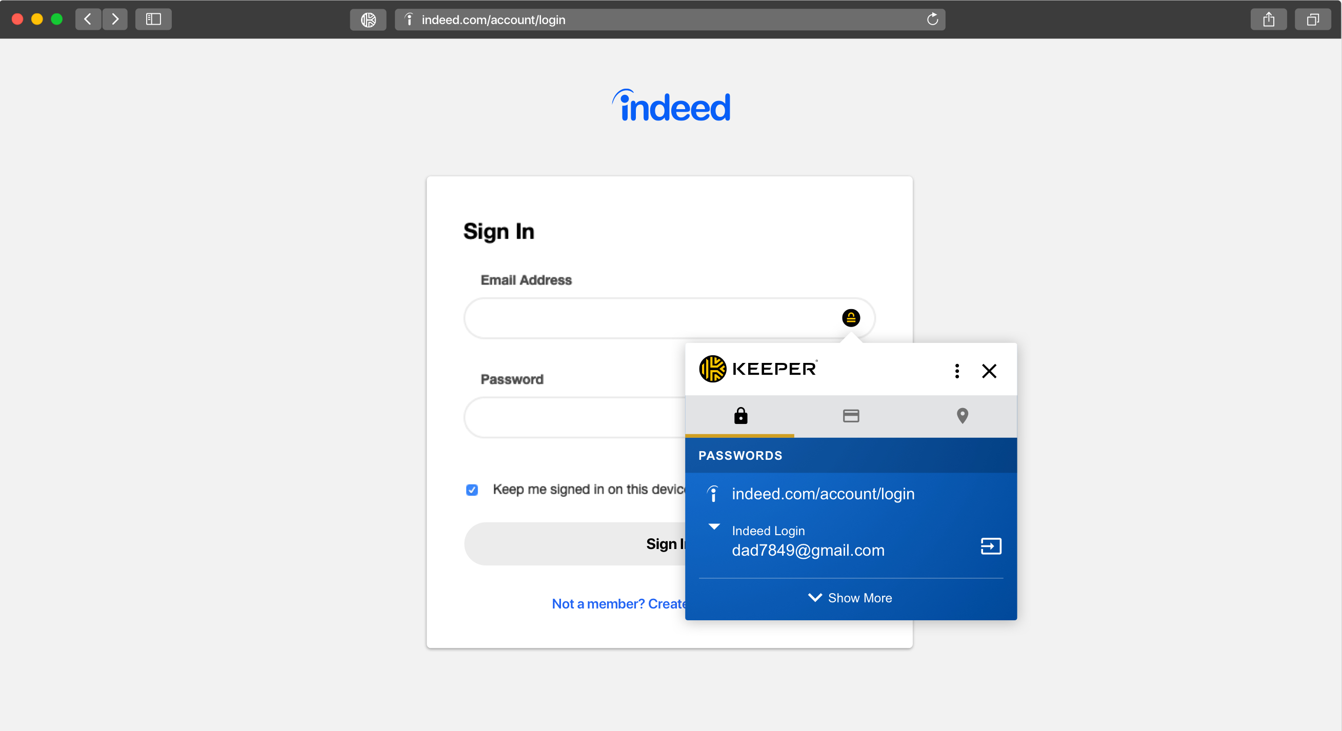 Keeper Autofill Passwords in Websites and Apps