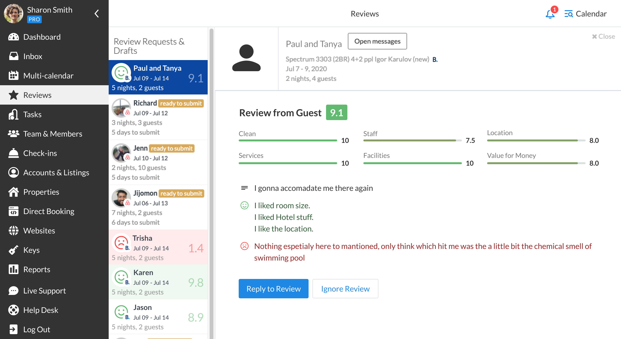 iGMS Software - Guest Review
