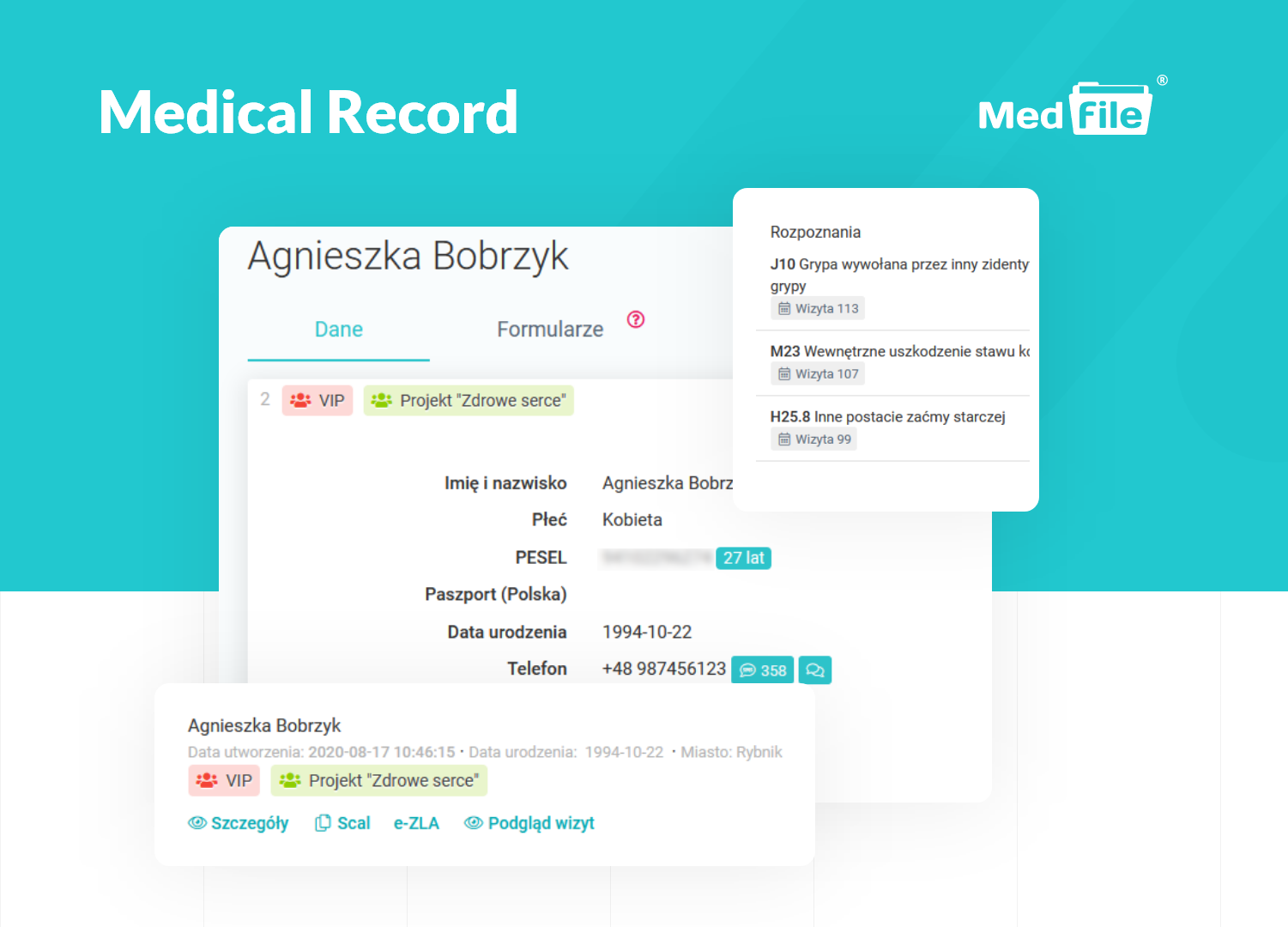 Medfile EHR - Medical Record