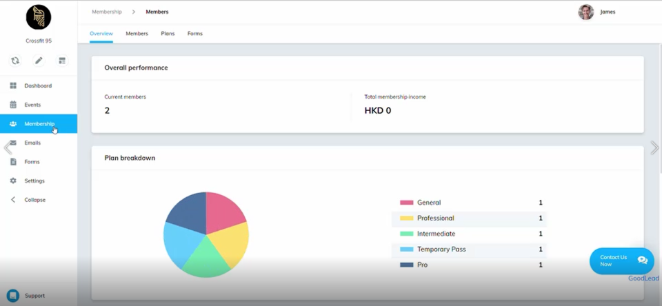 Memberships Dashboard-thumb