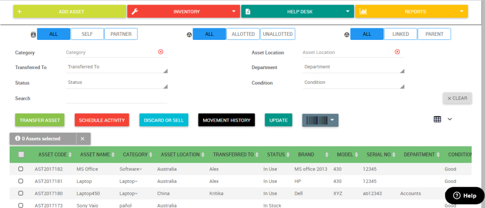 Asset Infinity Software - 1