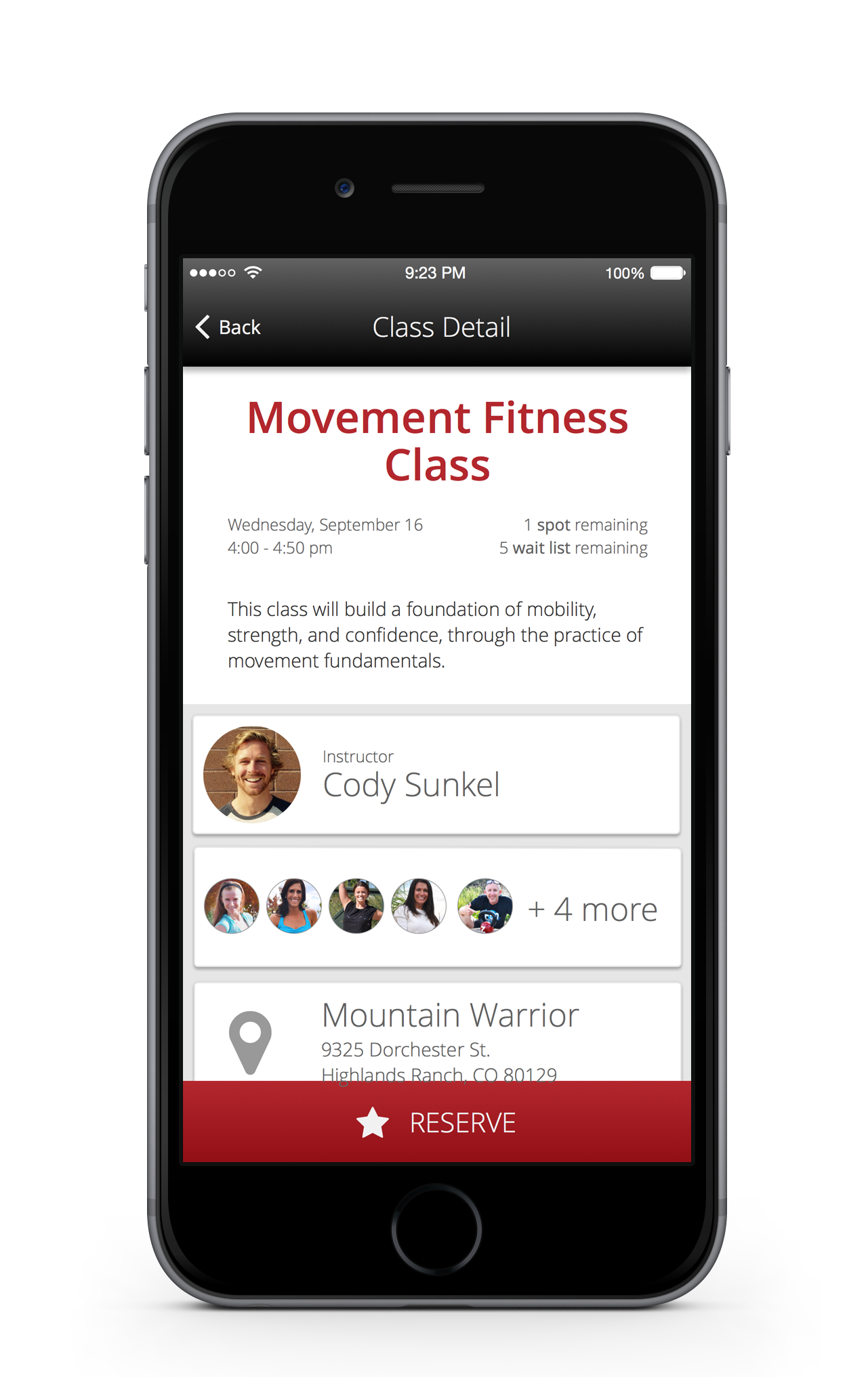 Zen Planner Software - Let your members see who else has signed up for class