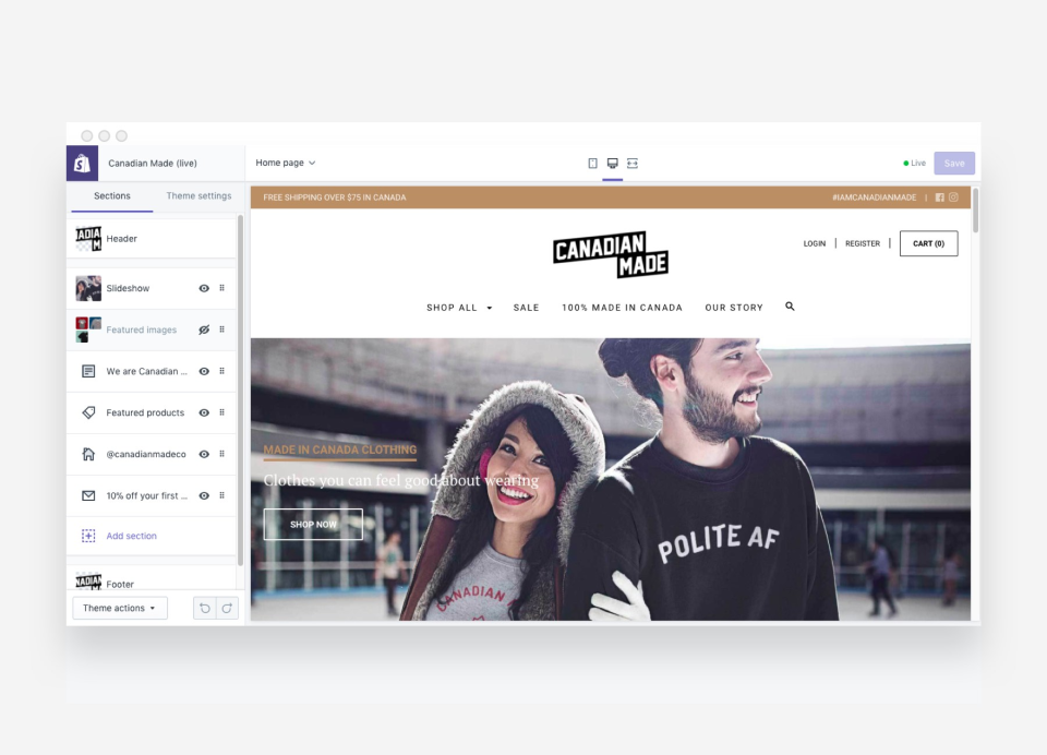 Shopify Plus Software - Leverage conversion-tested themes with a fully customizable front-end through Liquid, HTML, CSS, and JavaScript