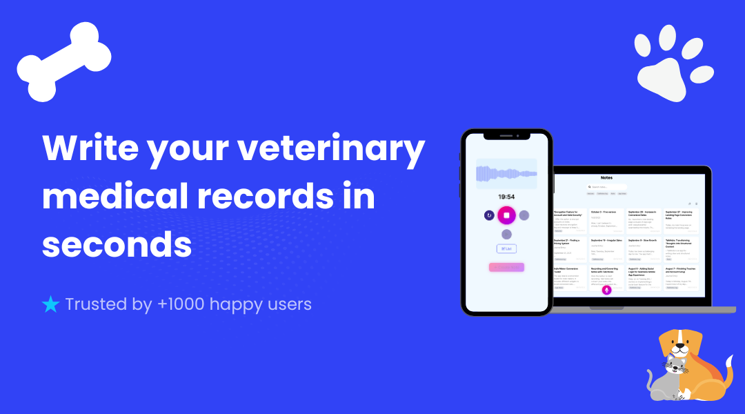 ScribVet screenshot: ScribVet AI veterinary scribe