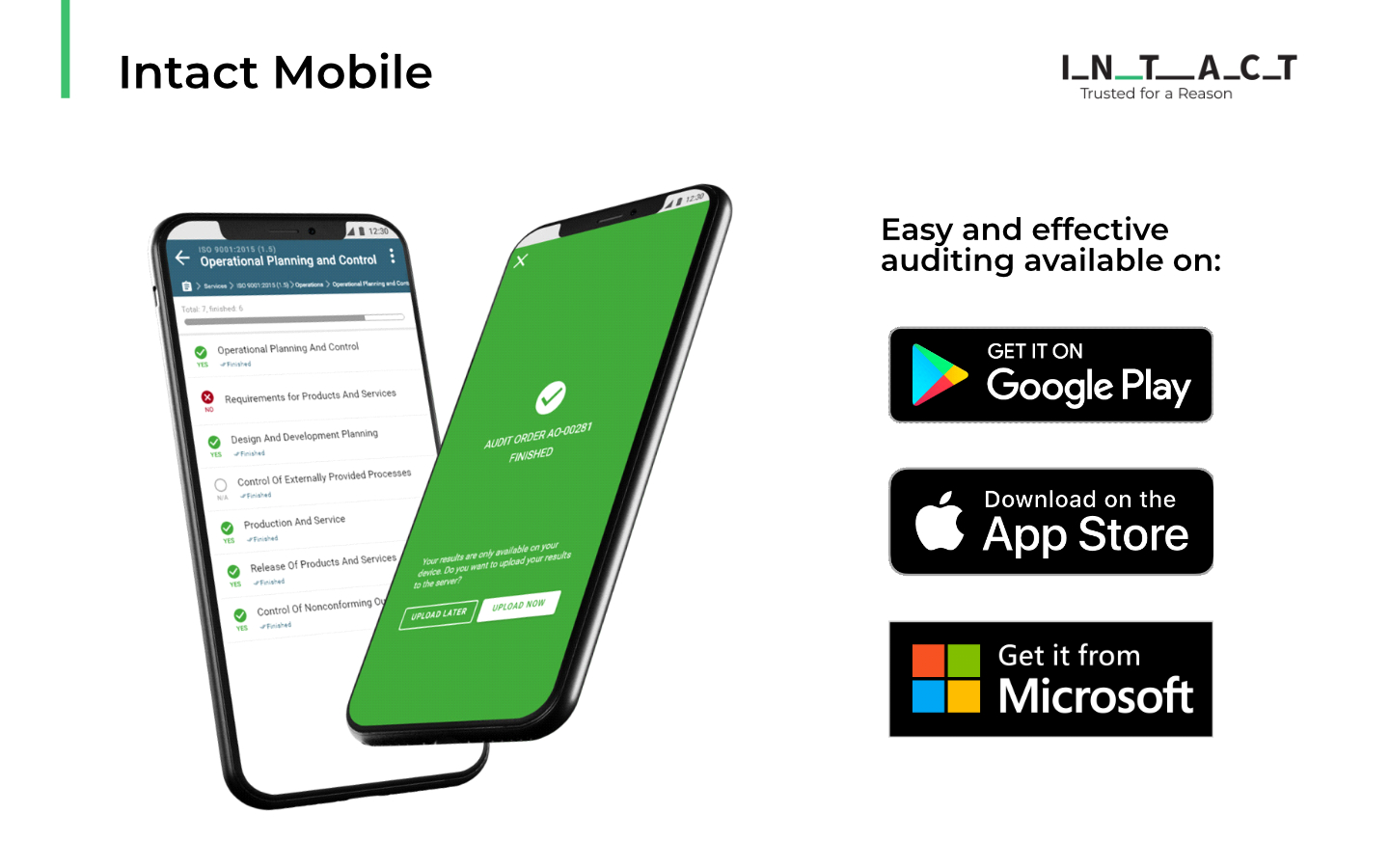 Intact Platform Software - Easy & efficient auditing