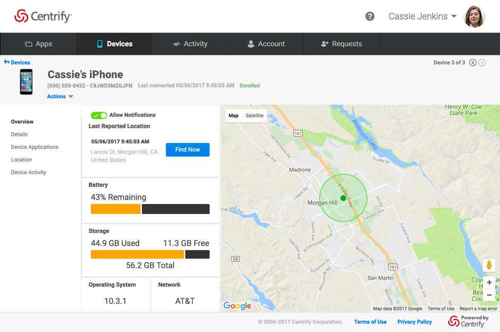 Centrify Application Services - Mobility Management