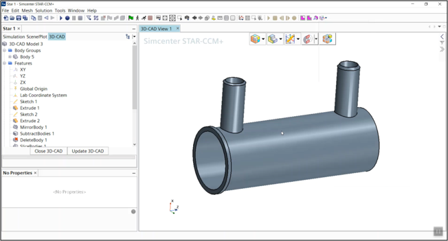 Simcenter STAR-CCM+ fill surface method