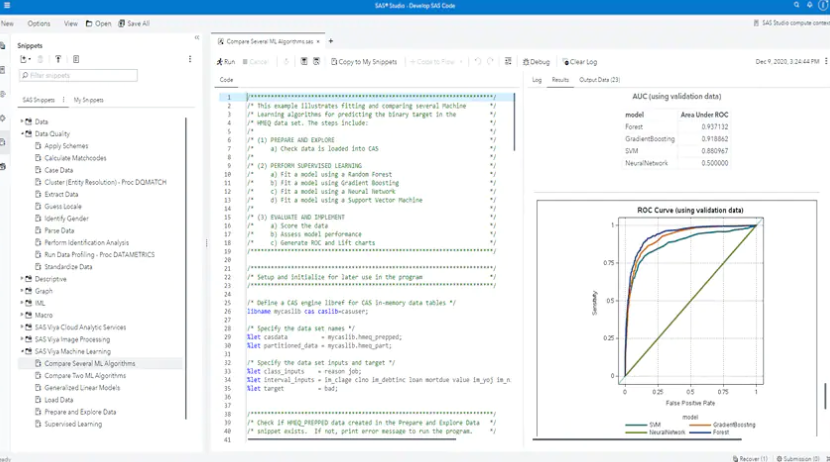 SAS Studio Software - 2