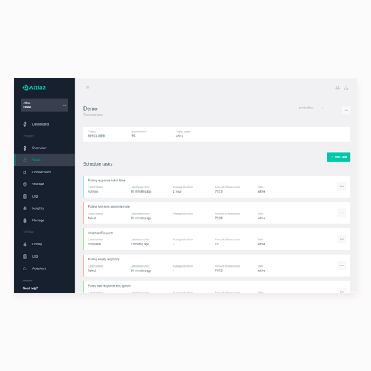 Attlaz Software - Attlaz dashboard