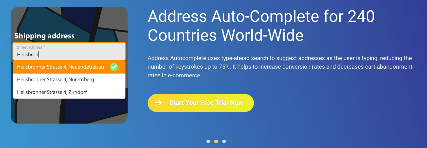 Worldwide Address Autocomplete