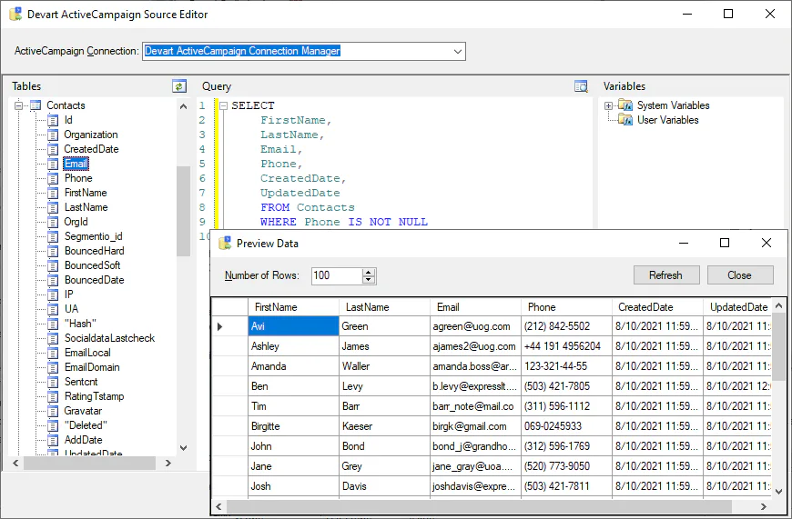 SSIS Data Flow Components for ActiveCampaign Cost & Reviews - Capterra ...
