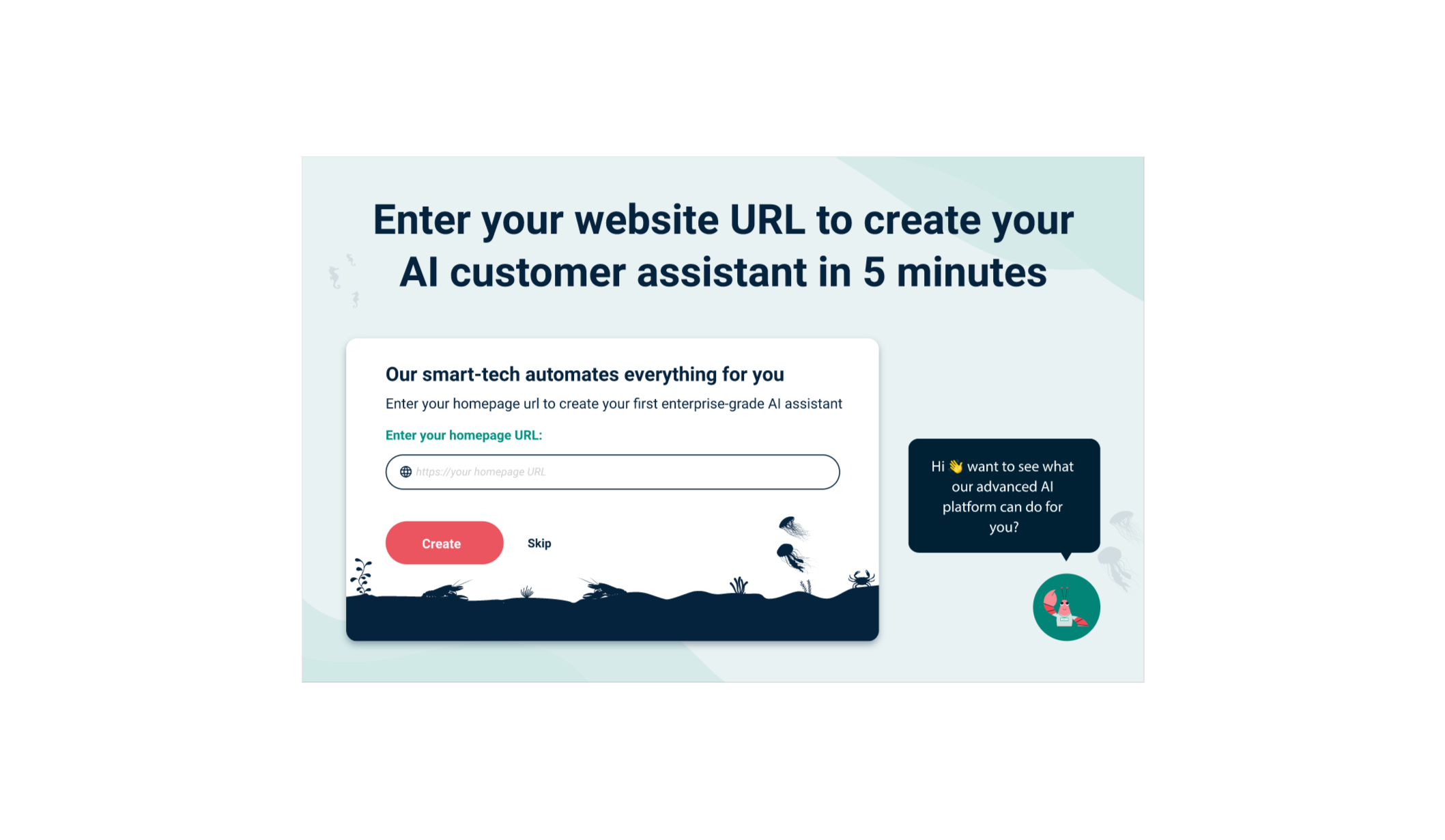 EBI.AI Software - Enter website URL for AI in <5 min