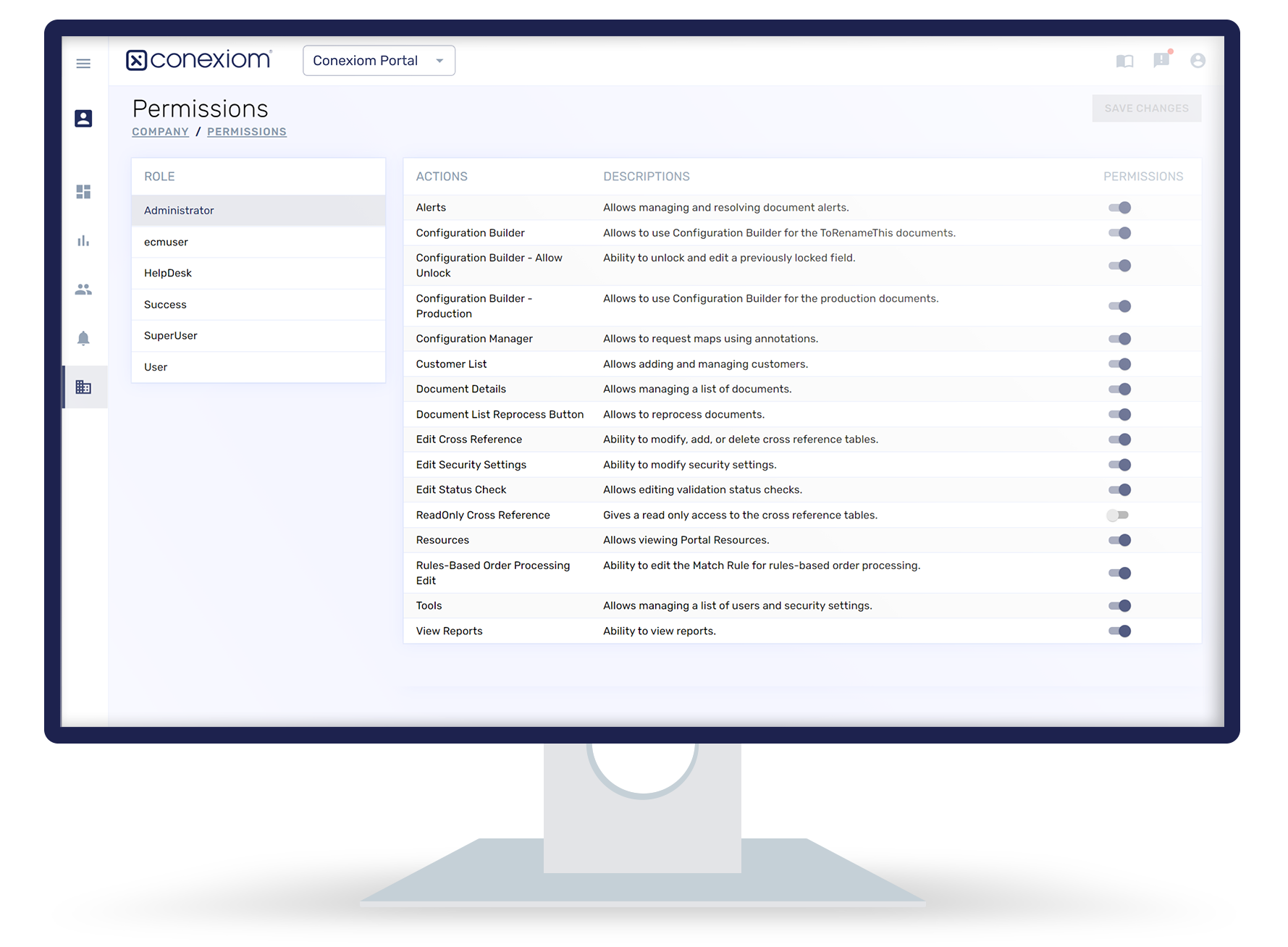 Conexiom Software - Admin Tools - Manage users and settings within The Conexiom Platform with available Admin Tools.